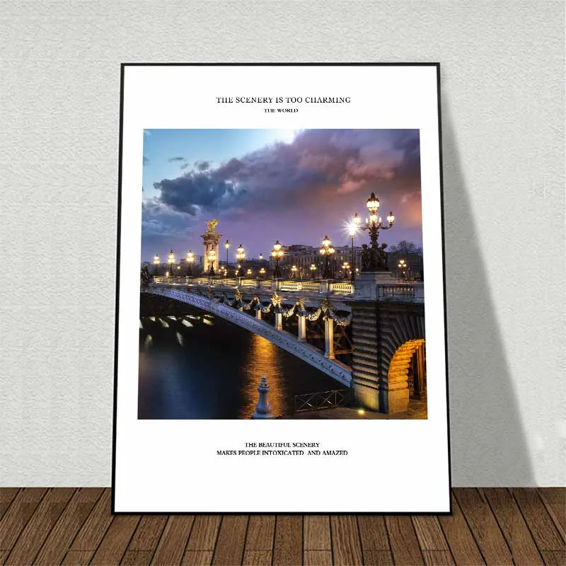 Tranh kiến trúc nổi tiếng Nhà thờ Đức Bà Paris, Cầu Alexandre-III