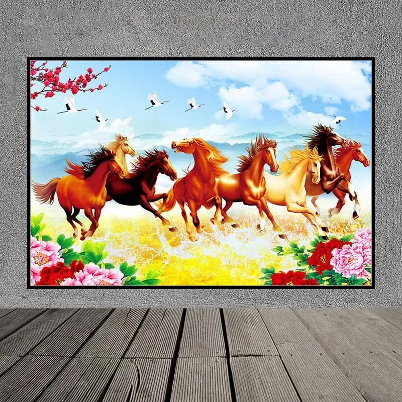 Tranh ngựa Mã Đáo Thành Công, Tranh Bát Mã