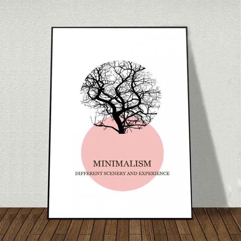 Tranh canvas scandinavian khối hình học trừu tượng