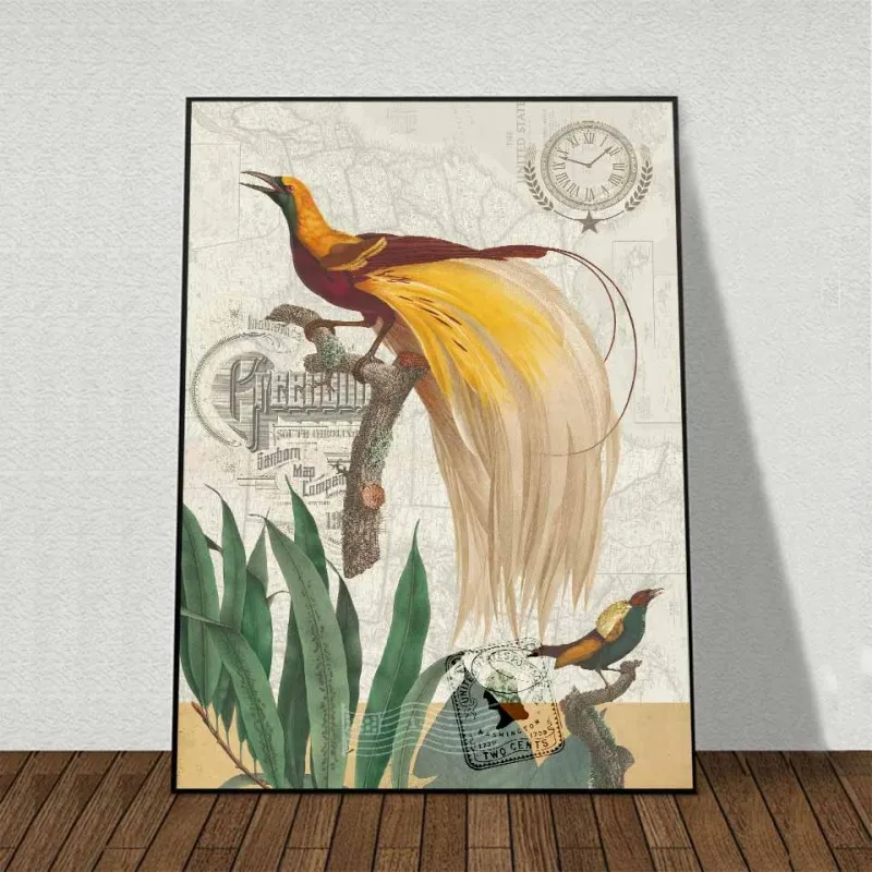 Tranh canvas chim Thiên Đường Bird of Paradise