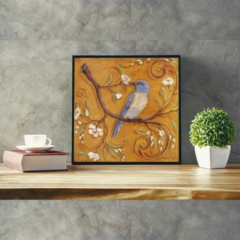 Tranh chim và hoa theo thể loại Retro