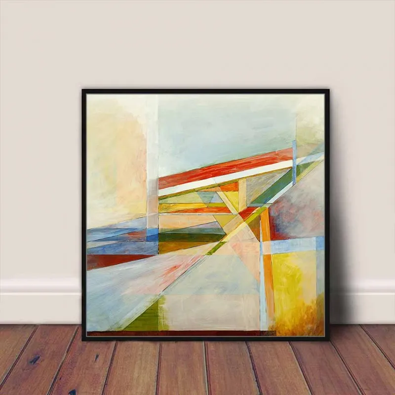 Tranh canvas trừu tượng khổ vuông