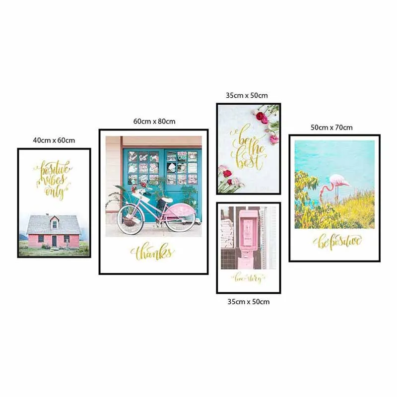 Tranh Bắc Âu kết hợp chữ