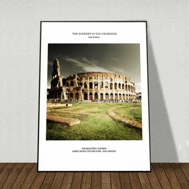 Tranh công trình kiến trúc nổi tiếng trên thề giới đấu trường La Mã