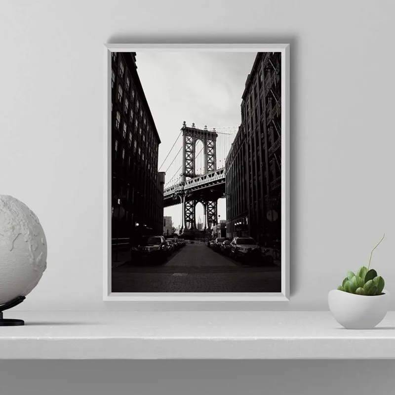 Tranh canvas Thành phố New York kết hợp chữ