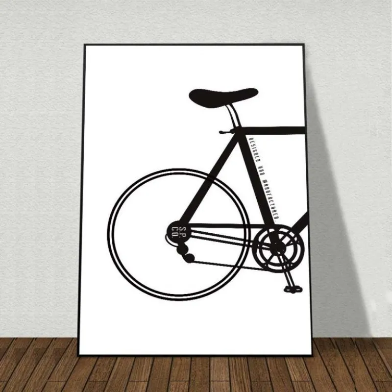 Tranh Scandinavian xe đạp