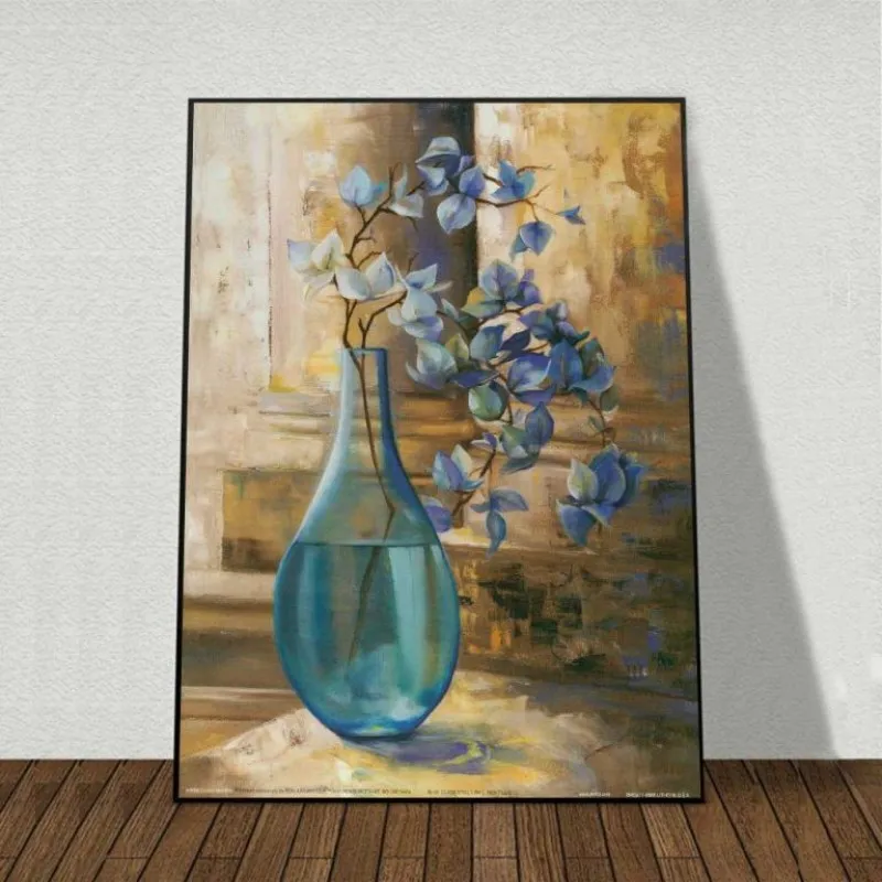 Tranh hoa thanh cúc theo phong cách Retro