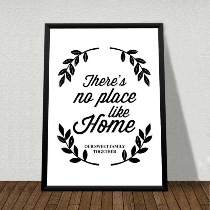 Tranh canvas Scandinavian hươu nai kết hợp chữ