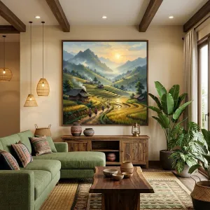 Bình Minh Trên Ruộng Bậc Thang