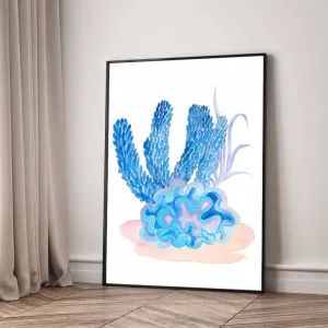 Bộ 3 Tranh Canvas Rạn San Hô Đại Dương Xanh