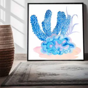 Bộ 3 Tranh Canvas Rạn San Hô Đại Dương Xanh