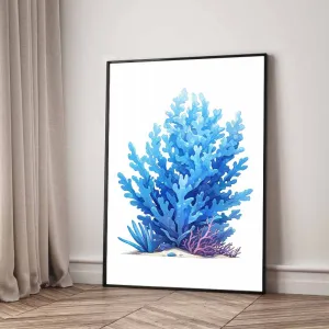 Bộ 3 Tranh Canvas Rạn San Hô Đại Dương Xanh