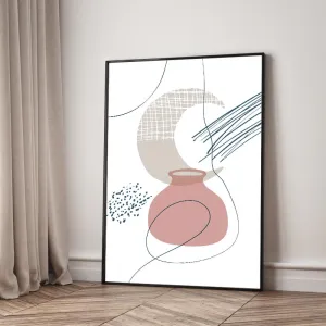 Bộ 6 Tranh Canvas Phong Cách Boho Trừu Tượng