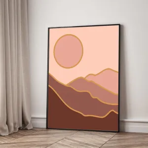 Bộ 6 Tranh Canvas Phong Cách Boho Trừu Tượng