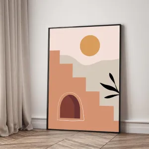 Bộ 6 Tranh Canvas Trừu Tượng Boho