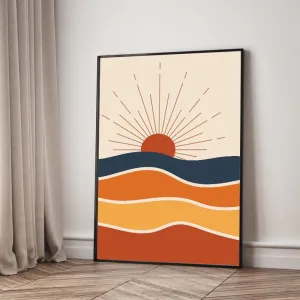 Bộ 6 Tranh Canvas Trừu Tượng Boho