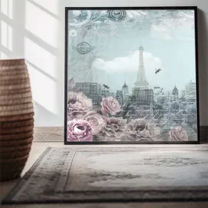 Bộ Tranh In Canvas Kiến Trúc Châu Âu Cổ Điển - Tháp Eiffel Và Cầu Tower Bridge