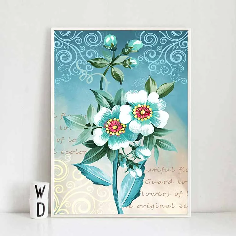 Tranh hoa trừu tượng âm bản