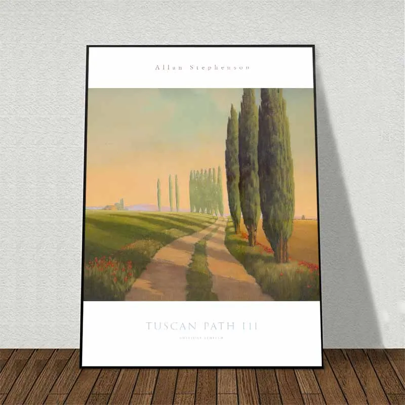 Tranh phong cảnh con đường mòn vùng Tuscan, Ý