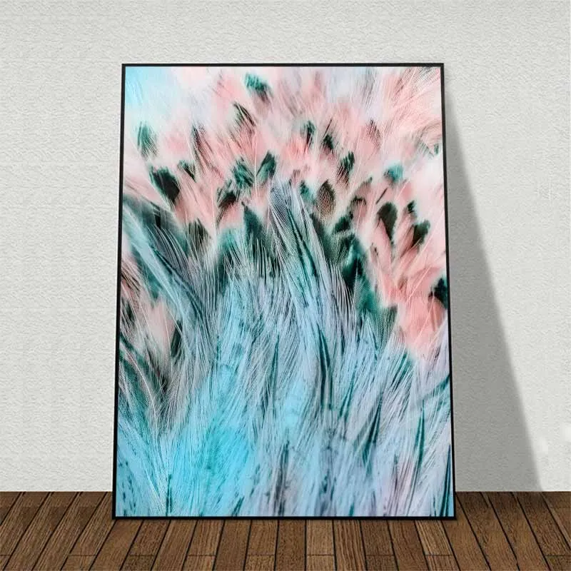 Tranh trừu tượng lông chim