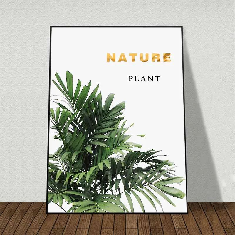 Tranh lá cây nhiệt đới lá cây cọ