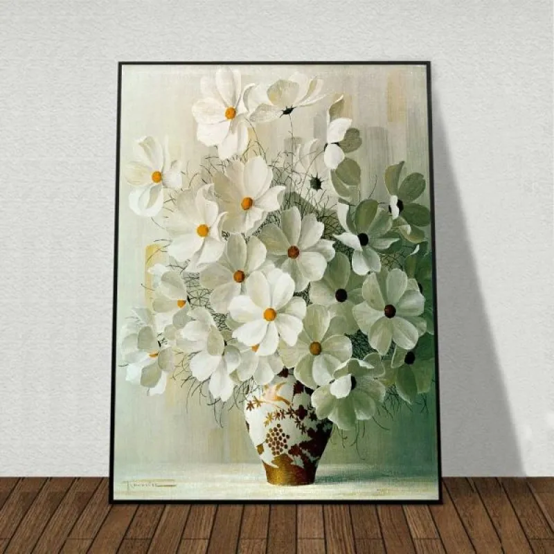 Tranh bộ 3 bình hoa