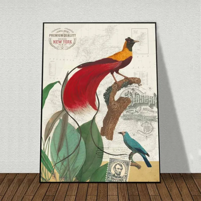 Tranh canvas chim Thiên Đường Bird of Paradise