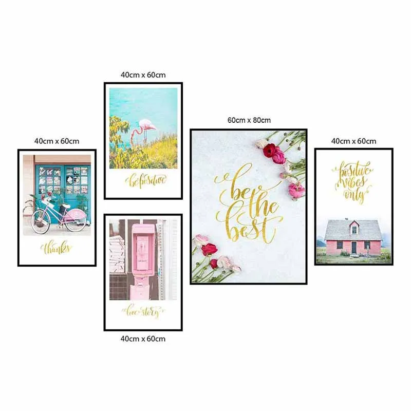 Tranh Bắc Âu kết hợp chữ