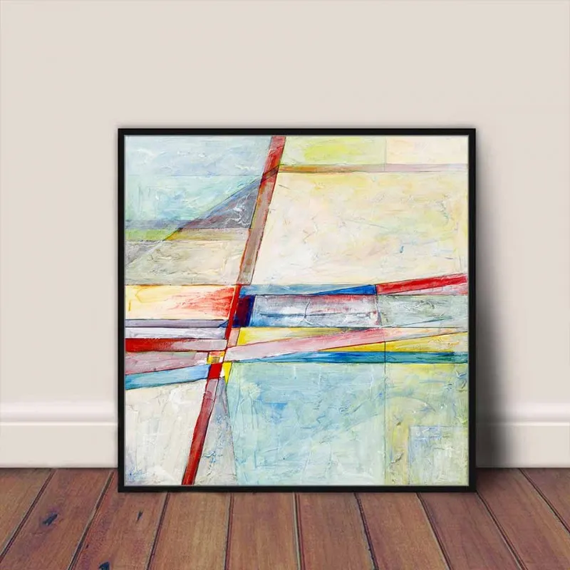 Tranh canvas trừu tượng khổ vuông