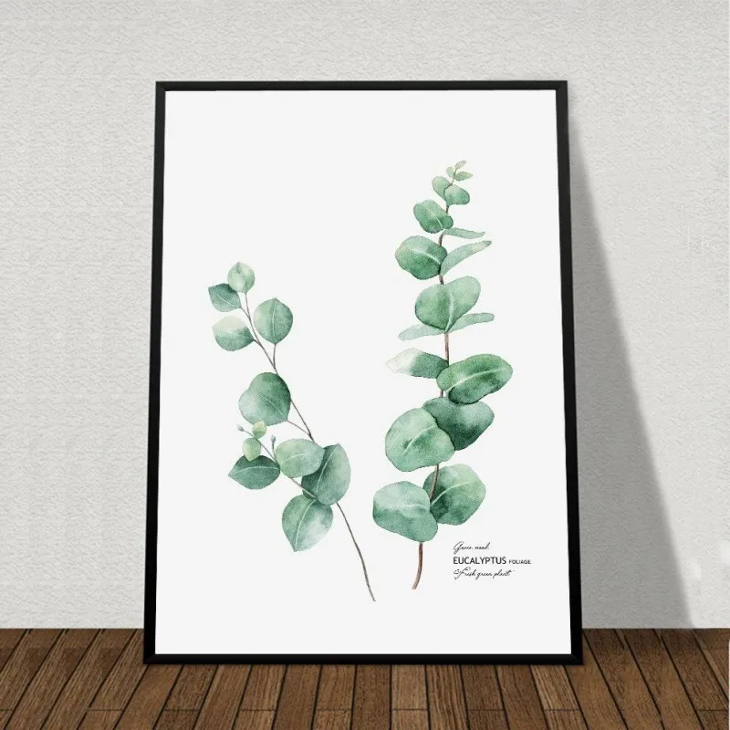 Tranh bộ lá cây nhiệt đới, lá chuối