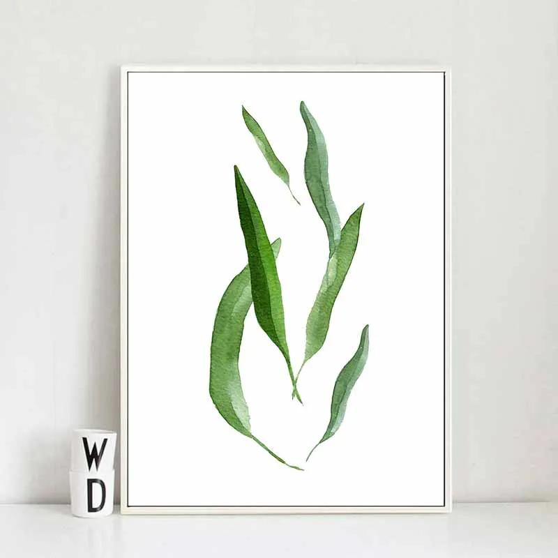 Tranh lá cây dương xỉ nhiệt đới