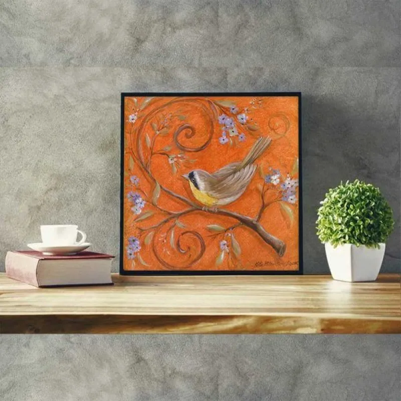 Tranh chim và hoa theo thể loại Retro