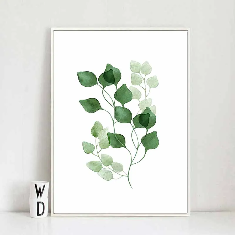 Tranh lá cây dương xỉ nhiệt đới