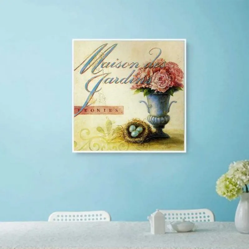 Tranh tĩnh vật chậu hoa phong lan