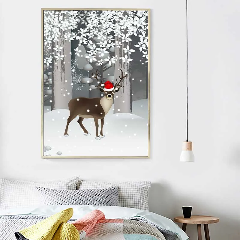 Mùa đông an lành với đàn hươu nai