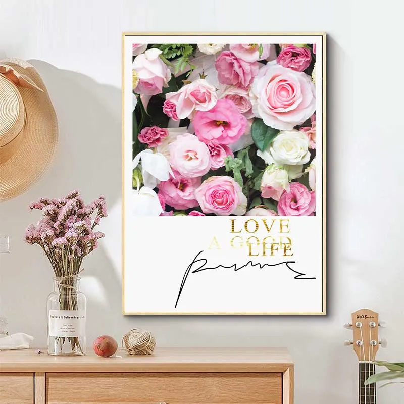 Khoảnh khắc hồng cùng chim hồng hạc và những bông hoa hồng