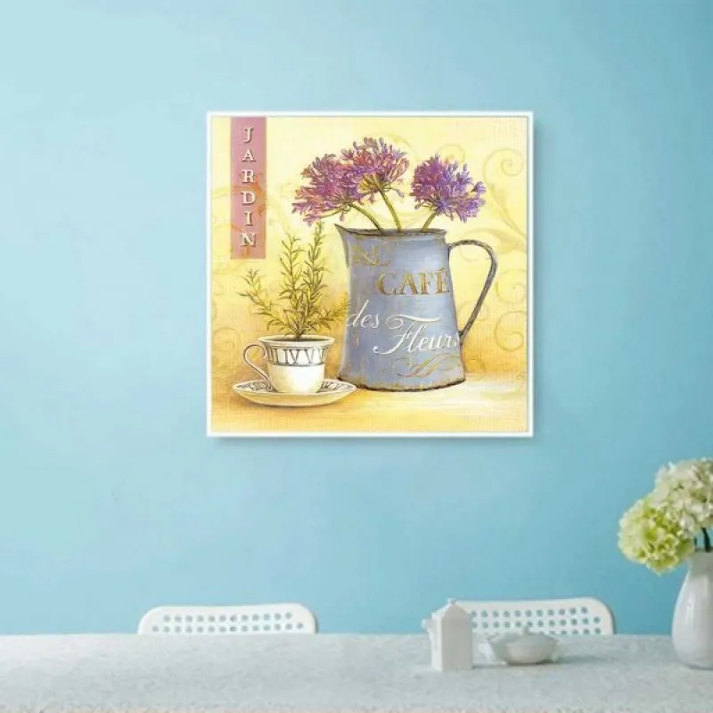 Tranh tĩnh vật chậu hoa phong lan