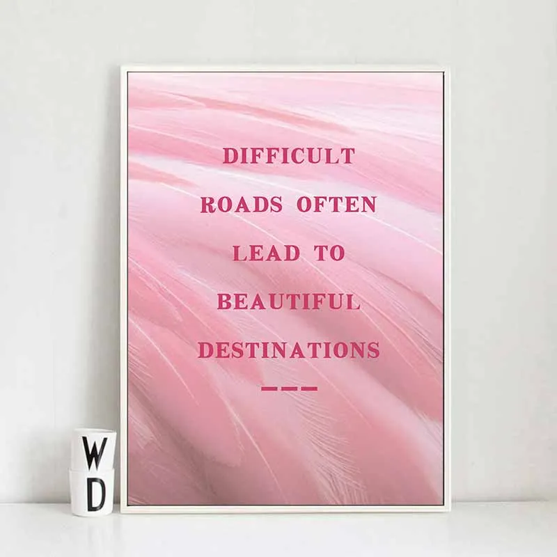 Tranh Scandinavian quả dứa và chữ LOVE