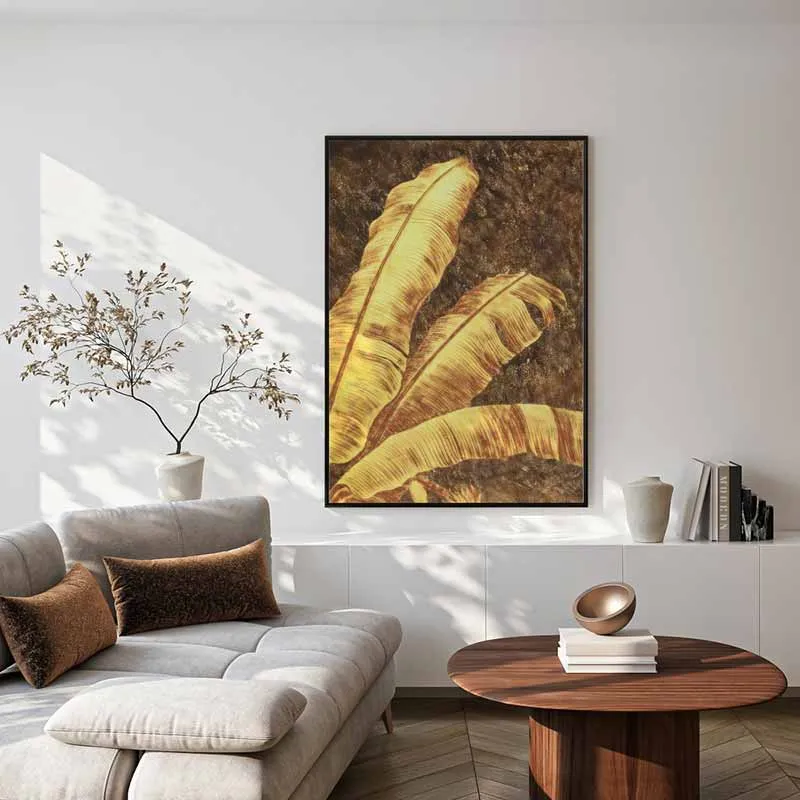 Lá Chuối Vàng Đồng (Tropical Hiện Đại)