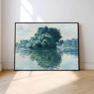 Tranh Canvas Phong Cảnh: Khúc Sông Seine Tại Giverny - Claude Monet
