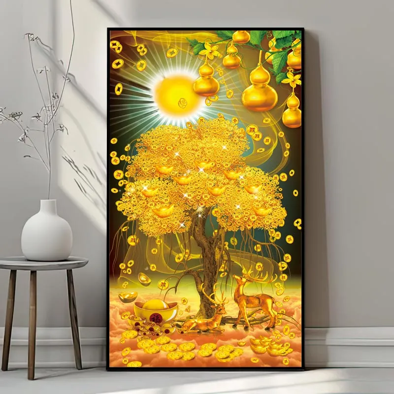 Cây Tài Lộc Vàng Rực (Kim Tiền Tụ Bảo, Lộc Phát Tài Vượng)