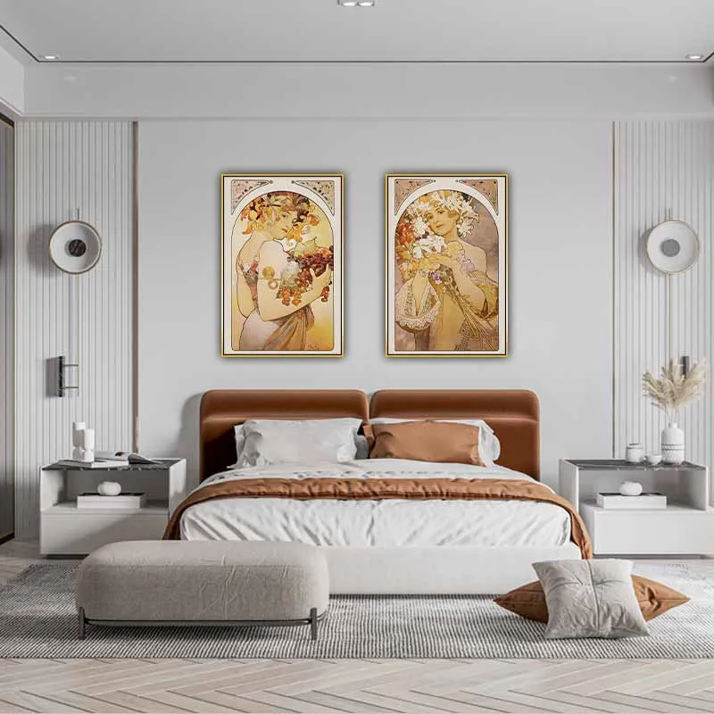 Nâng tầm trang trí nhà của bạn: Với nghệ thuật Tân nghệ thuật quyến rũ của Mucha