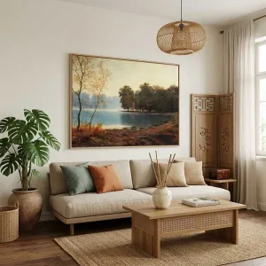 Sớm Thu Bình Yên Bên Mặt Hồ