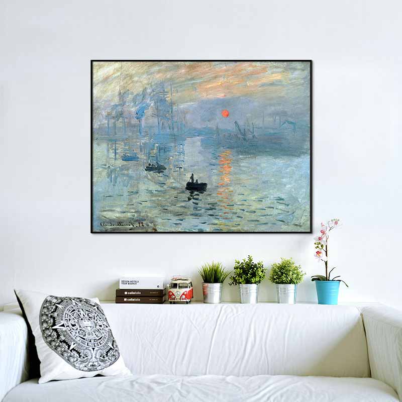 Tranh Ấn tượng mặt trời mọc - Claude Monet