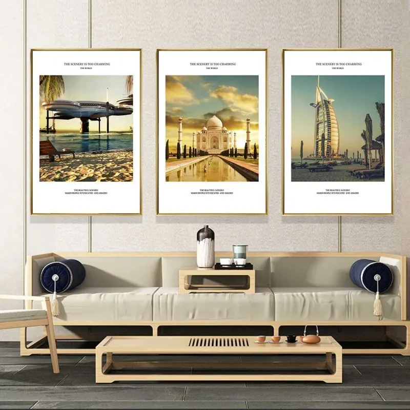 Tranh các công trình kiến trúc nổi tiếng trên thế giới