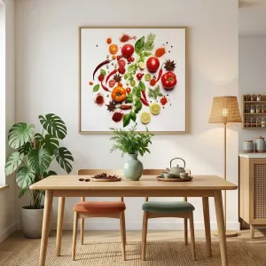 Tranh Canvas Các Loại Gia Vị Ẩm Thực