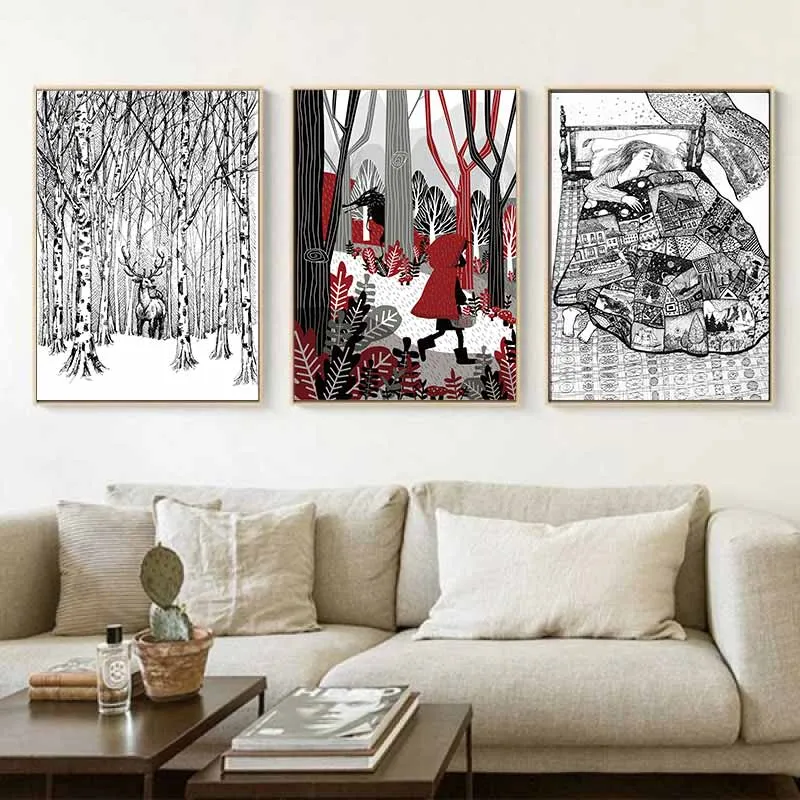Tranh canvas cổ tích