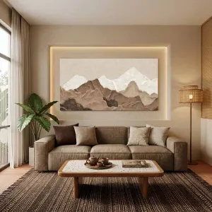 Tranh Canvas: Dãy Núi Trừu Tượng