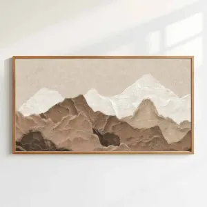 Tranh Canvas: Dãy Núi Trừu Tượng