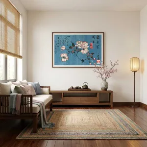 Tranh Canvas Hoa Anh Đào (Cherry Blossoms) Cổ Điển - Họa Sĩ Utagawa Hiroshige